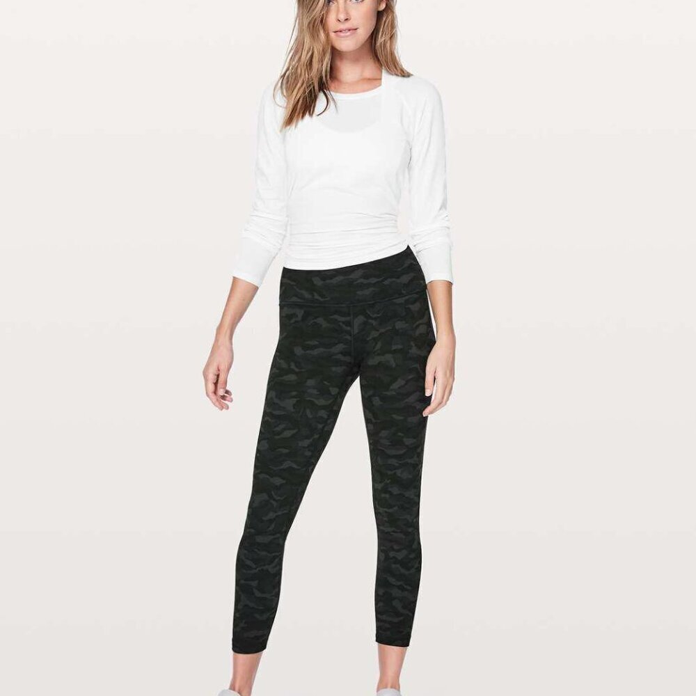 Lululemon Align Pant II 25" Sequoia Camo - Size 4